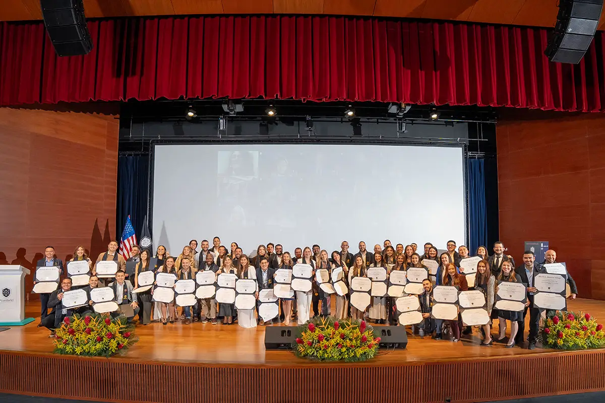 Westfield Business School Cohort 63 graduates during official graduation ceremony