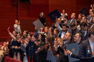 Cohort 64 graduates during graduation ceremonies across Medellín and Miami